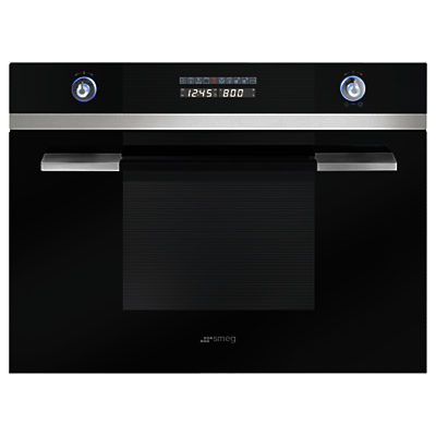 Smeg SC45MCNE2 Built-in Compact Combination Microwave, Black